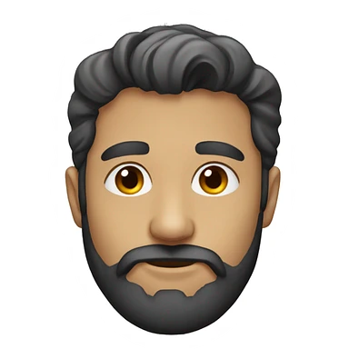 beard portrait of male solo sticker