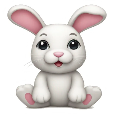 Bunny teddy sticker