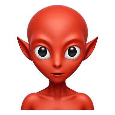 red alien sticker