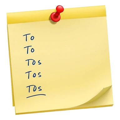 list of to dos sticker