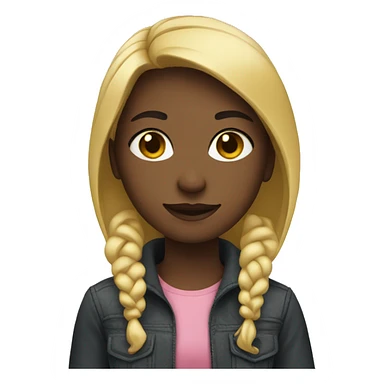 Girl wearing a fionka sticker