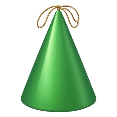 a green Birthday hat sticker