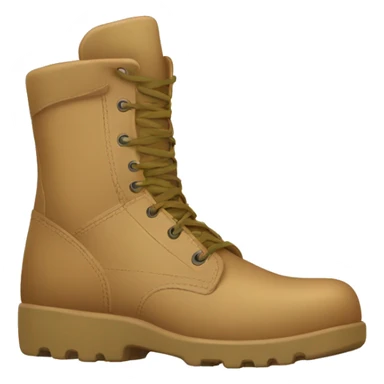 tan military boot sticker
