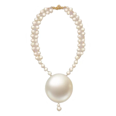 pearl necklace sticker