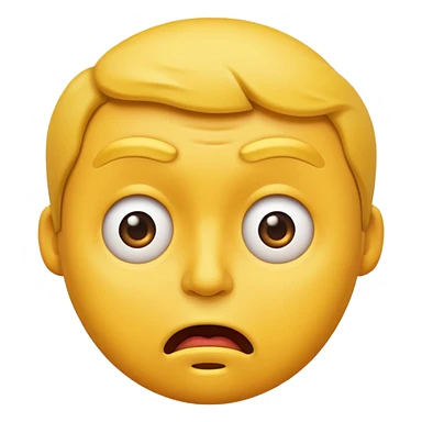 questioning face emoji, looking confused or uncertain sticker