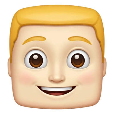 square faced huan  sticker