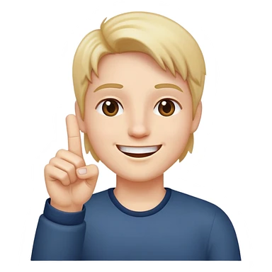 smiling face with one hand raised middle finger extended sticker