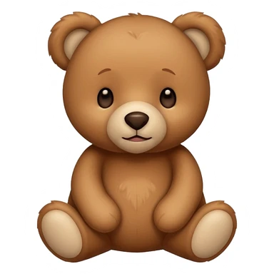 Teddy bears have soft fur and innocent, gentle faces. sticker