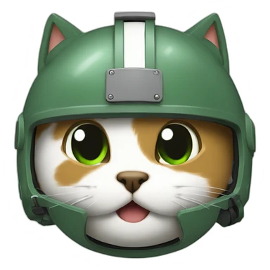 helmet-cat-yoshi sticker