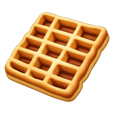 Waffel mit Puderzucker sticker
