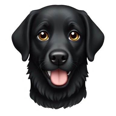 Black dog retriever sticker
