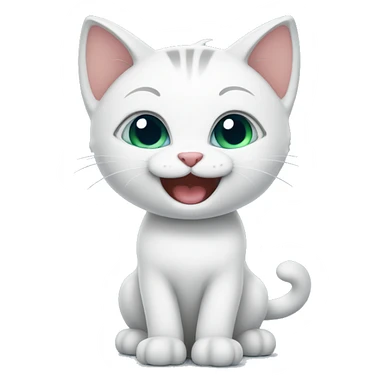 Happy kitten sticker