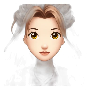 Aerith tied style manga color sticker