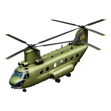 CH-47 Chinook Helicopter - boeing sticker