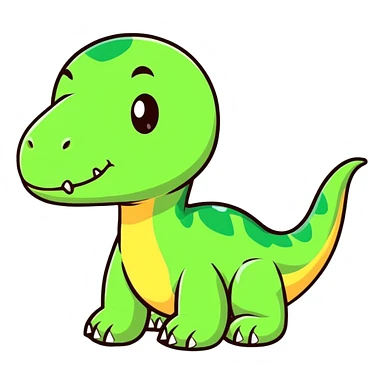 cute baby dinosaur sticker