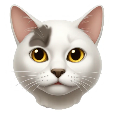 gato gordo tonto sticker