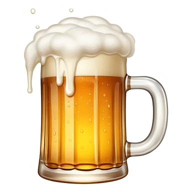 mug of beer with foam sticker