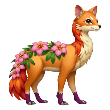 Colorful exotic floral Falvie-Fionbri, full body sticker