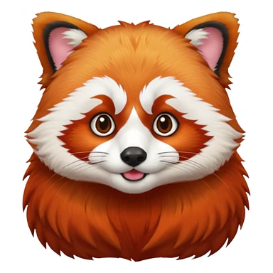 red panda with judge's hair sticker