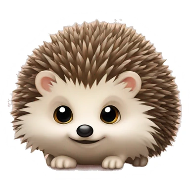 hedgehog with a bow sticker