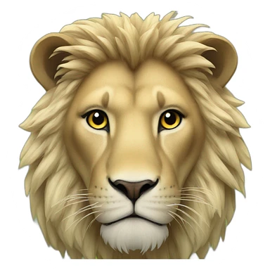 4k lion sticker