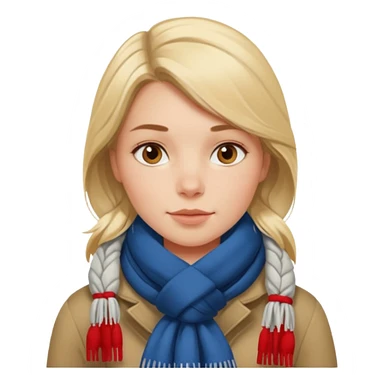 scandinavian girl in copenhagen sticker