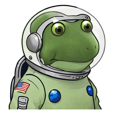 astronaut sticker