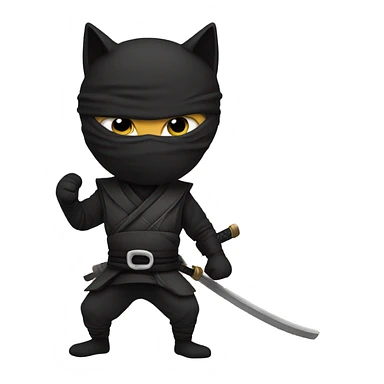 Gato ninja sticker