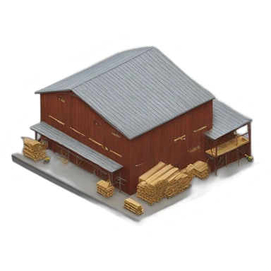 modern lumber factory sticker