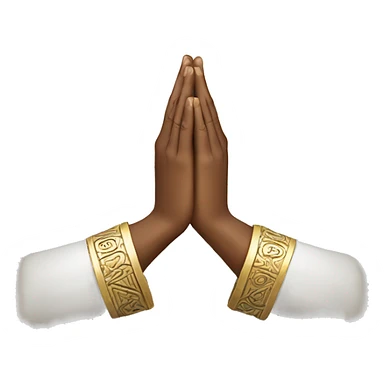 hands in prayer - maori sticker