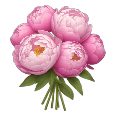 Peony bouquet sticker