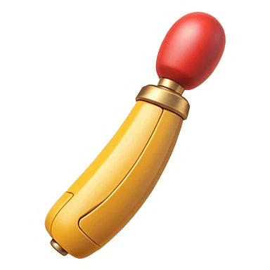 Clash of Clans aesthetic: Cinematic Playful Wii Nunchuk Portrait Emoji, rendered in a 3D vector-style similar to standard emojis with minimal shading and bold, simplified shapes. A compact, distinct form with signature details, softly glowing with a nostalgic gaming charm. Simplified yet unmistakably iconic, highly detailed and consistent, glowing with a soft radiance and high shine. Stylized with a touch of retro gaming magic and a soft glowing outline, capturing the essence of a beloved gaming relic with a friendly, playful manner! sticker