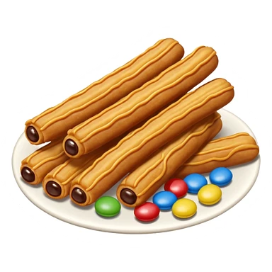 churros + m&ms sticker