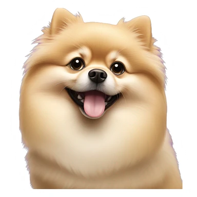 Creme Pomeranian celebrates Birthday sticker