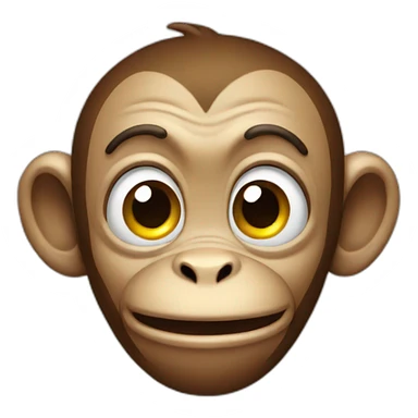 Farting monkey sticker