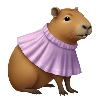Capybara in dress sticker