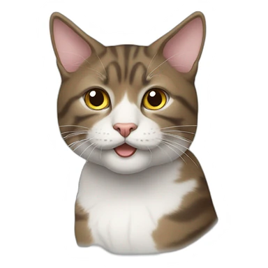 Katze auf einen Hund sticker