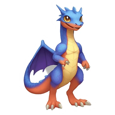 Anthro Sona Fakemon Reptilian Draco Full Body sticker