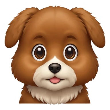 Cute brown dog  sticker