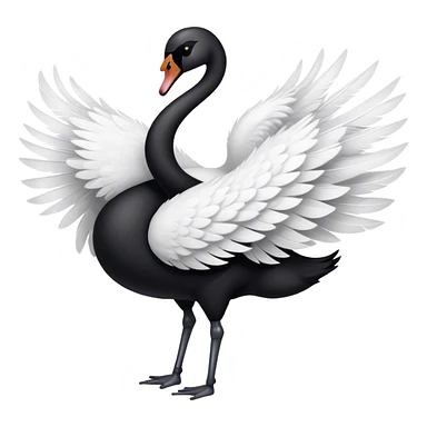 Black swan dancing  sticker