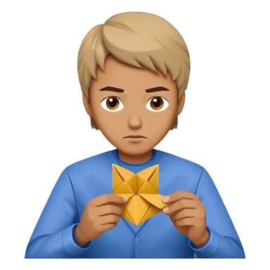 the man who does origami sticker