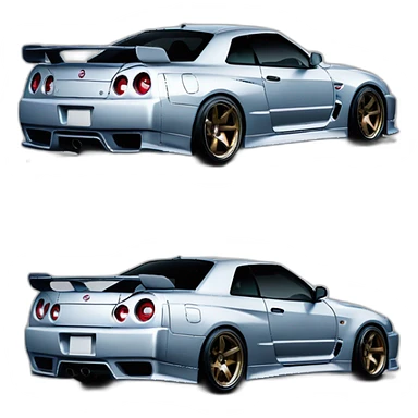 nissan gtr r34 skyline sticker