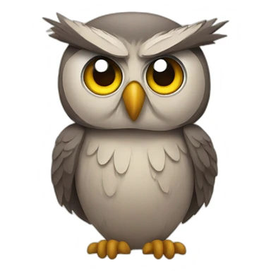 Owl-angry sticker