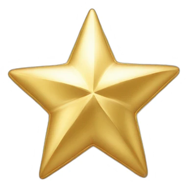 shining gold star christmas sticker