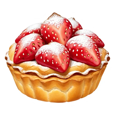 Danish strawberry Pastries sticker
