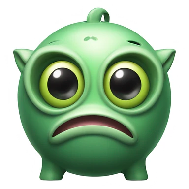 alien piggy bank sticker