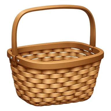 wicker basket  sticker