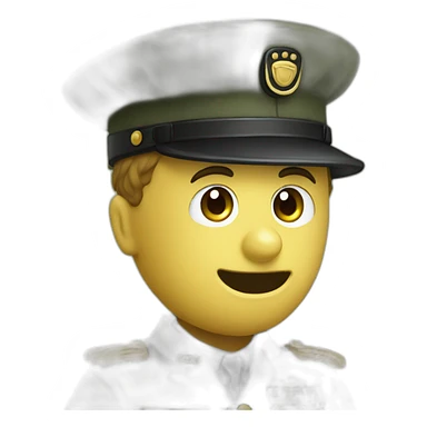 Charlie chaplin in army suit sticker