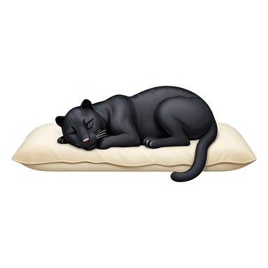 Black Panther sleeping sticker