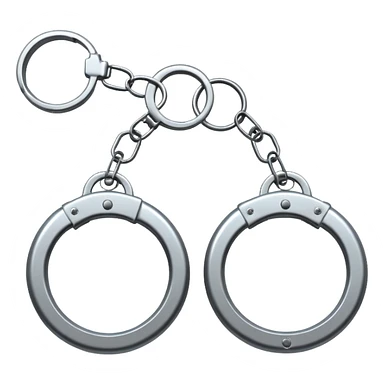 Handcuffs – shiny metal cuffs bdsm style sticker